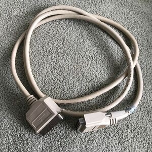 Vintage Parallel Port Printer Cable, 6 Foot, Male DB25 to Male Centronics 36